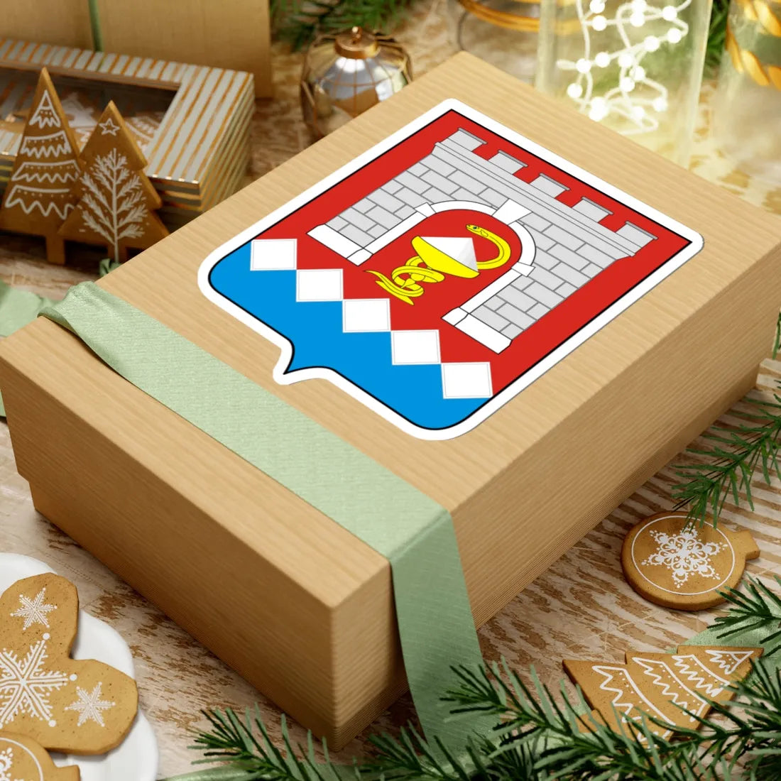 Coat of arms of Sol-Iletsk (Russia) (Coat of Arms) STICKER Vinyl Kiss-Cut Decal - The Sticker Space