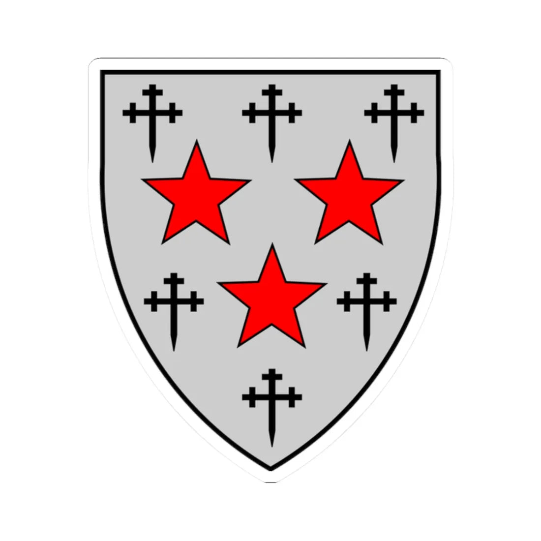 Coat of arms of Somerville College (England) (Coat of Arms) STICKER Vinyl Kiss-Cut Decal 2 Inch White - The Sticker Space