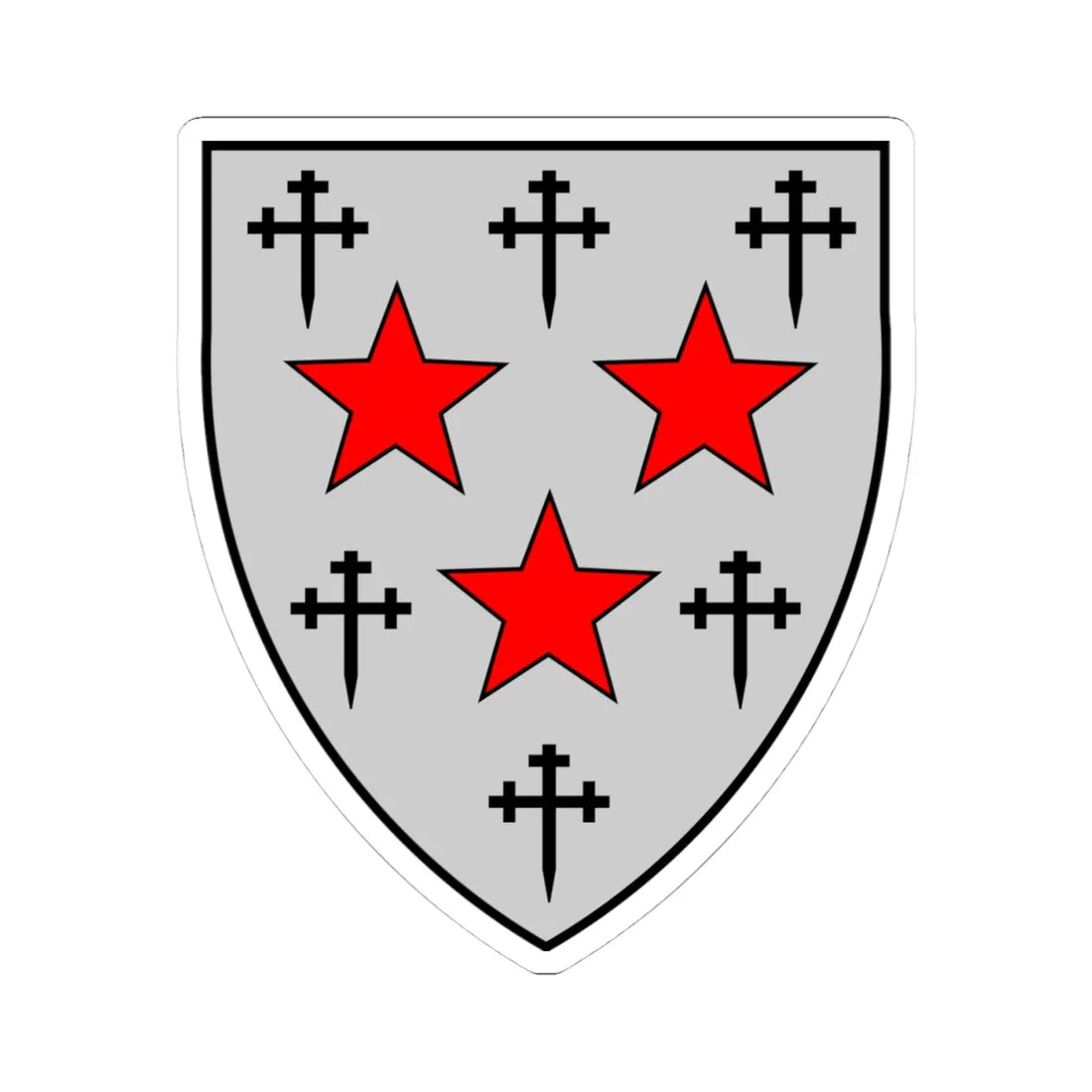 Coat of arms of Somerville College (England) (Coat of Arms) STICKER Vinyl Kiss-Cut Decal 4 Inch White - The Sticker Space