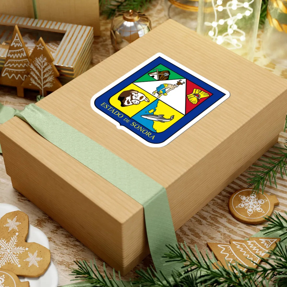 Coat of arms of Sonora (Mexico) (Coat of Arms) STICKER Vinyl Kiss-Cut Decal - The Sticker Space