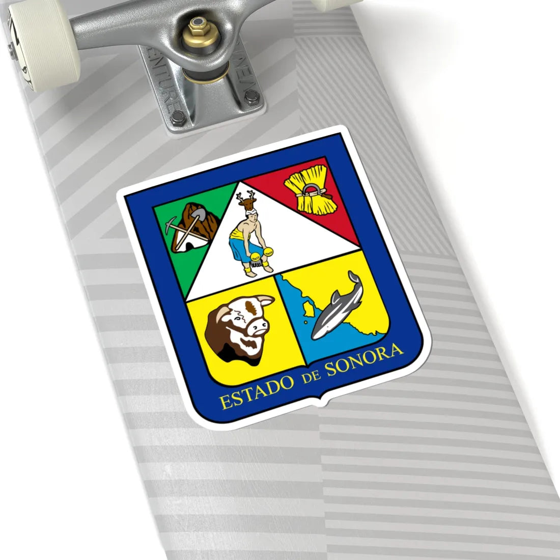 Coat of arms of Sonora (Mexico) (Coat of Arms) STICKER Vinyl Kiss-Cut Decal - The Sticker Space