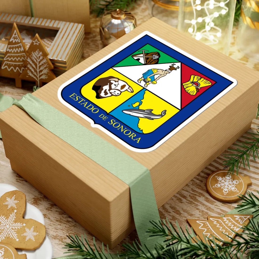 Coat of arms of Sonora (Mexico) (Coat of Arms) STICKER Vinyl Kiss-Cut Decal - The Sticker Space