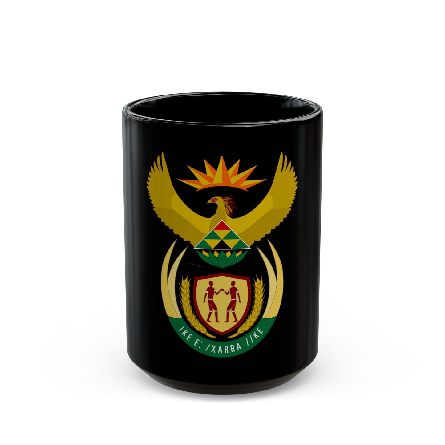 Coat of arms of South Africa - Black Coffee Mug