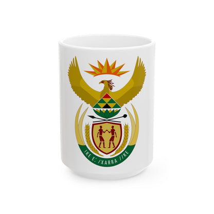 Coat of arms of South Africa - White Coffee Mug