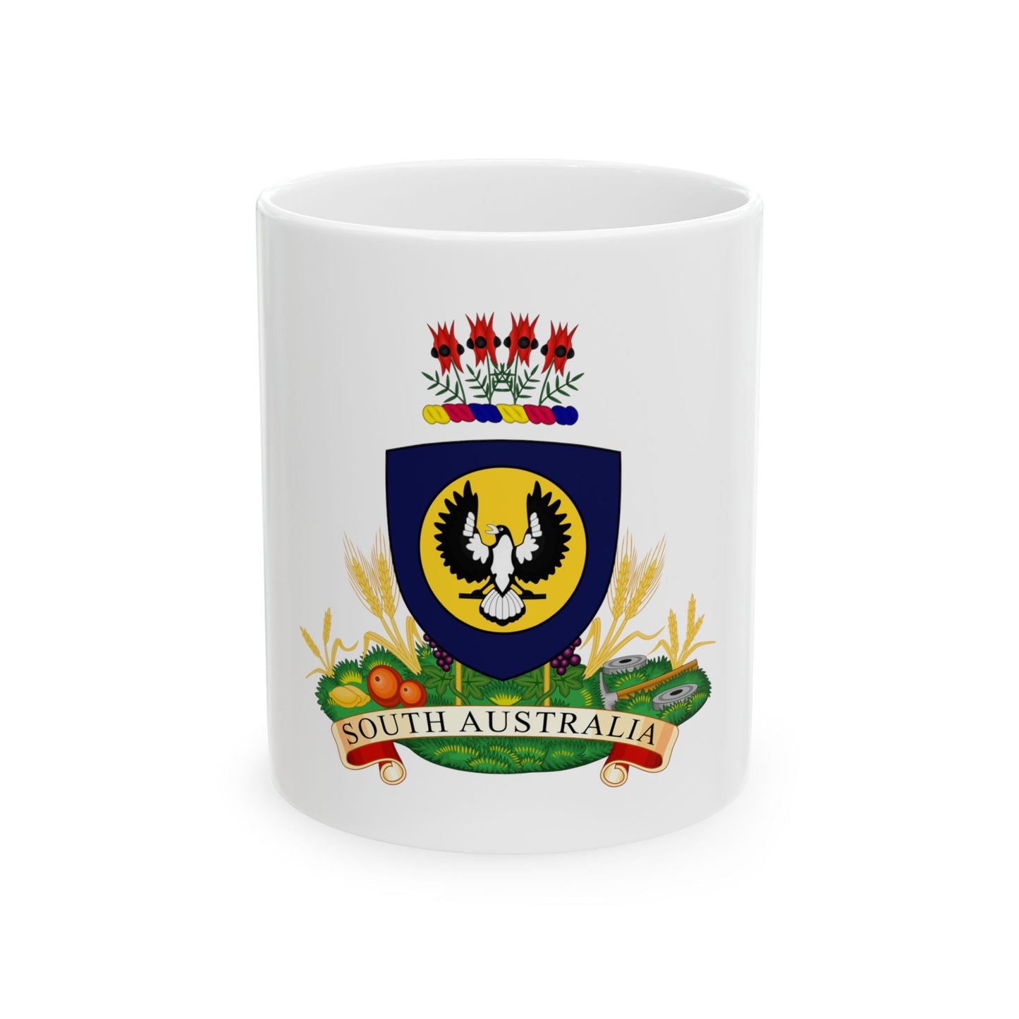 Coat of arms of South Australia - White Coffee Mug