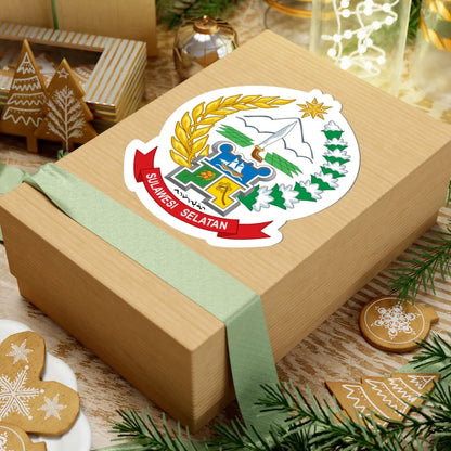 Coat of arms of South Sulawesi (Indonesia) (Coat of Arms) STICKER Vinyl Kiss-Cut Decal - The Sticker Space