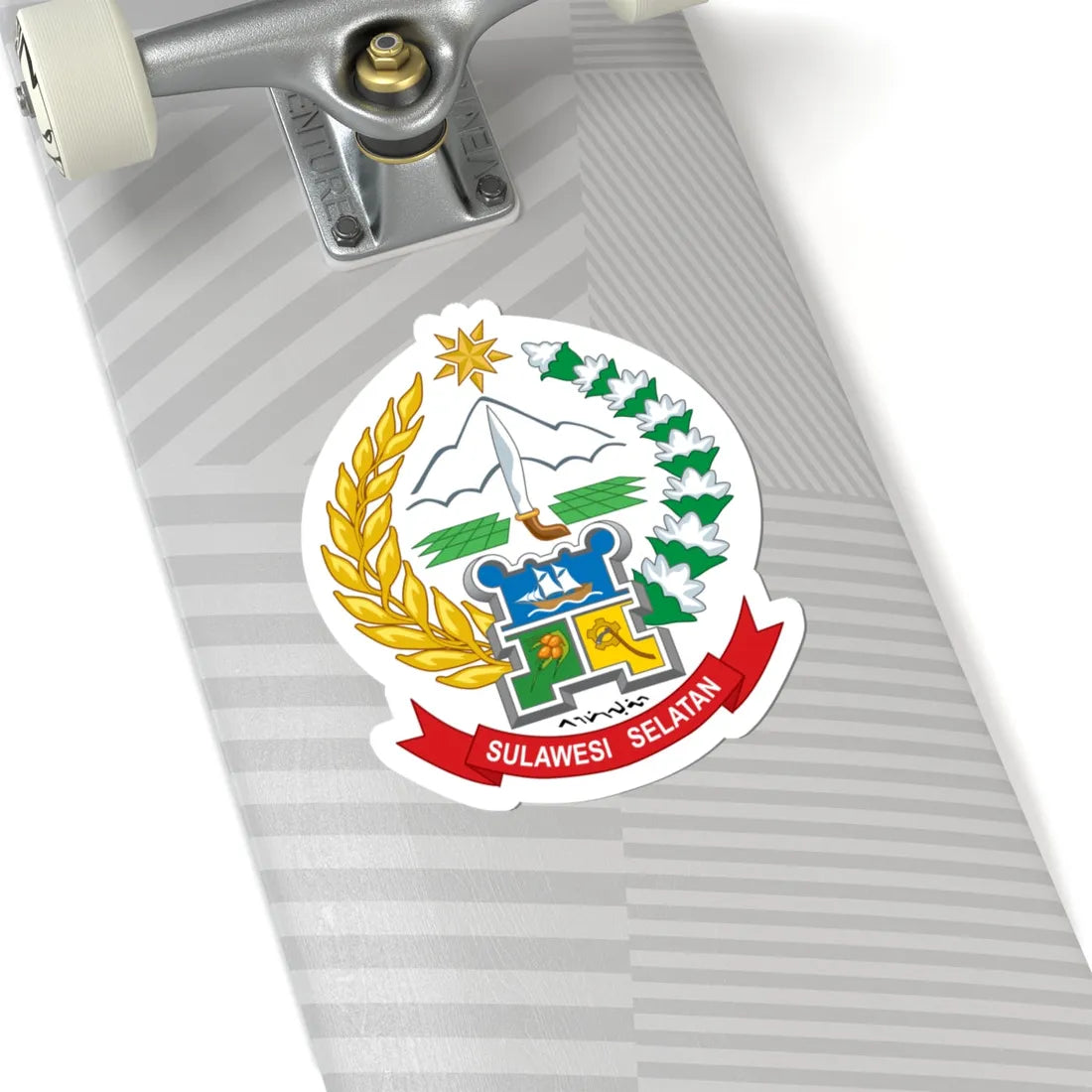 Coat of arms of South Sulawesi (Indonesia) (Coat of Arms) STICKER Vinyl Kiss-Cut Decal - The Sticker Space
