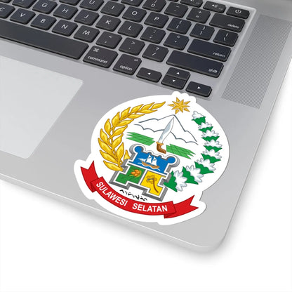 Coat of arms of South Sulawesi (Indonesia) (Coat of Arms) STICKER Vinyl Kiss-Cut Decal - The Sticker Space