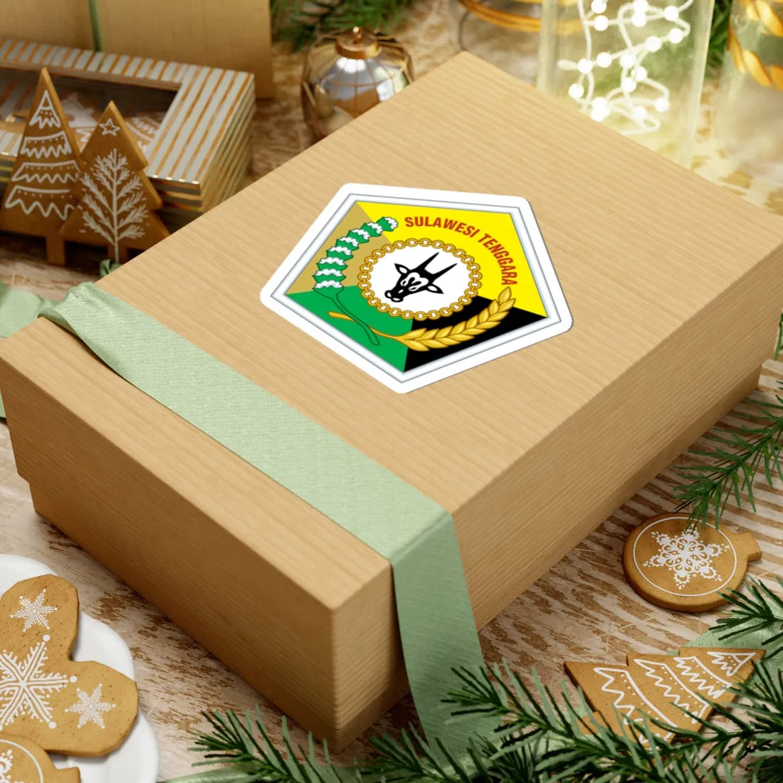 Coat of arms of Southeast Sulawesi (Indonesia) (Coat of Arms) STICKER Vinyl Kiss-Cut Decal - The Sticker Space