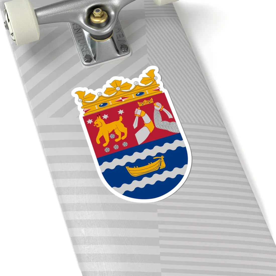 Coat of arms of Southern Finland Province (Finland) (Coat of Arms) STICKER Vinyl Kiss-Cut Decal - The Sticker Space