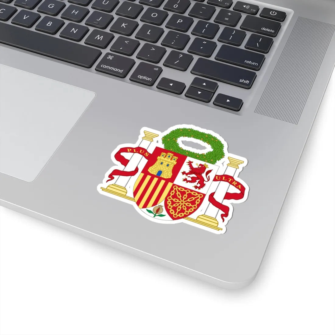 Coat of Arms of Spain-1868 Proposal with the Civic Crown (Spain) (Coat of Arms) STICKER Vinyl Kiss-Cut Decal - The Sticker Space