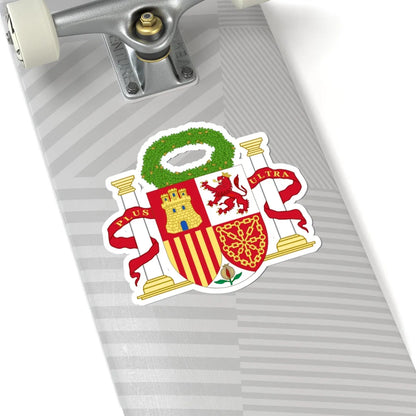 Coat of Arms of Spain-1868 Proposal with the Civic Crown (Spain) (Coat of Arms) STICKER Vinyl Kiss-Cut Decal - The Sticker Space