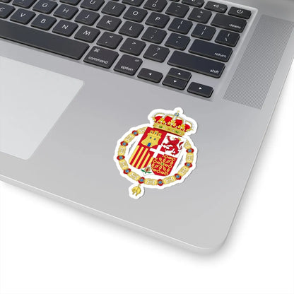 Coat of Arms of Spain 1871-1873 Golden Fleece Variant (Spain) (Coat of Arms) STICKER Vinyl Kiss-Cut Decal - The Sticker Space