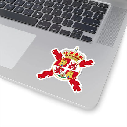Coat of arms of Spain 1871-1873-Version of the Colours (Spain) (Coat of Arms) STICKER Vinyl Kiss-Cut Decal - The Sticker Space