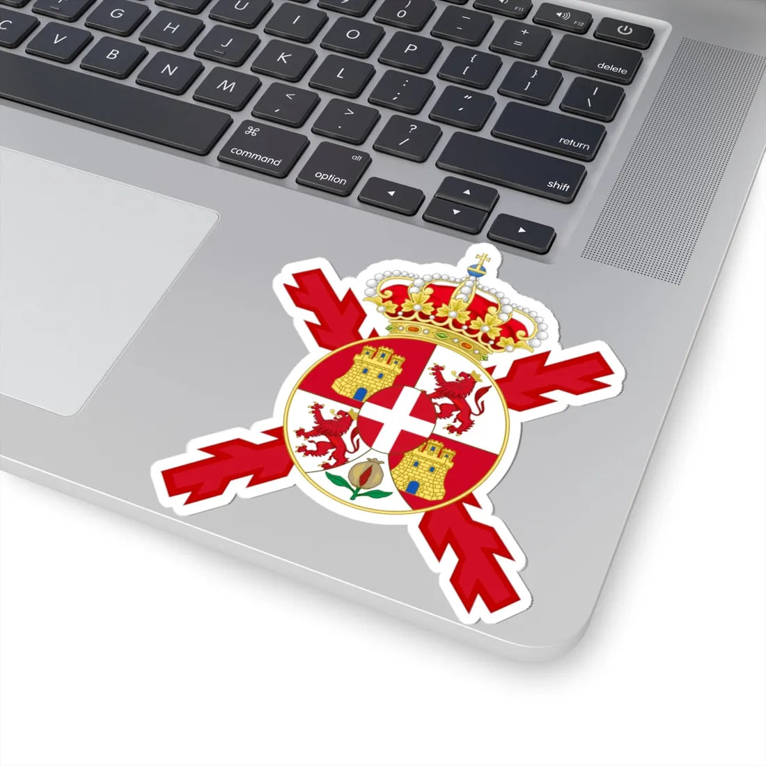Coat of arms of Spain 1871-1873-Version of the Colours (Spain) (Coat of Arms) STICKER Vinyl Kiss-Cut Decal - The Sticker Space