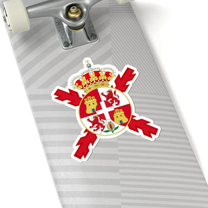 Coat of arms of Spain 1871-1873-Version of the Colours (Spain) (Coat of Arms) STICKER Vinyl Kiss-Cut Decal - The Sticker Space