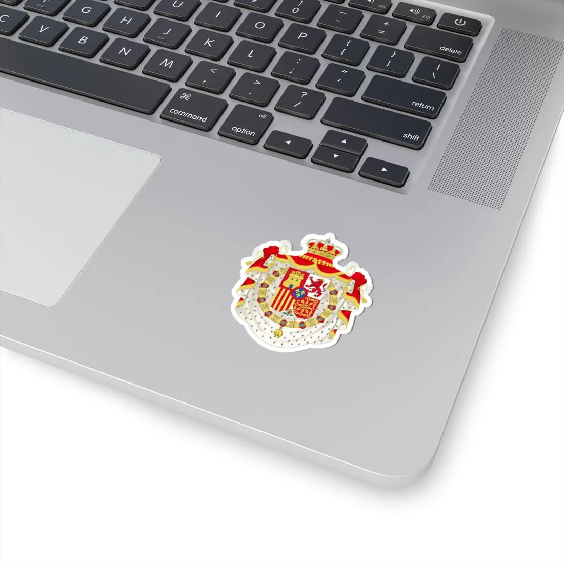 Coat of Arms of Spain 1874-1931 Golden Fleece and Mantle Variant (Spain) (Coat of Arms) STICKER Vinyl Kiss-Cut Decal - The Sticker Space