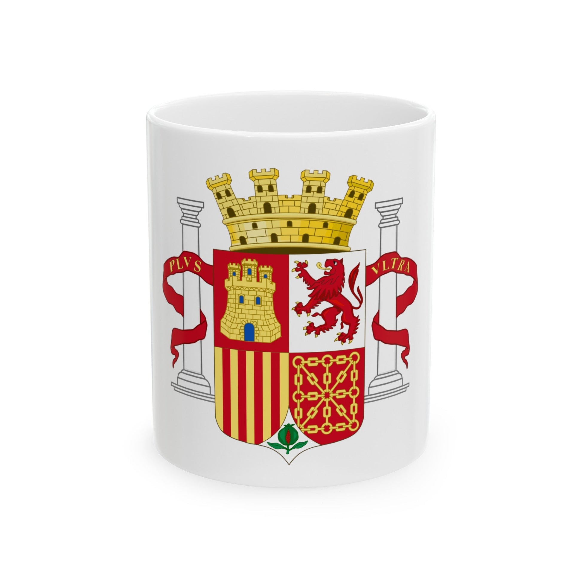 Coat of Arms of Spain (1931-1939) - White Coffee Mug-11oz-The Sticker Space