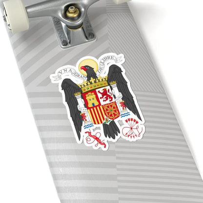 Coat of Arms of Spain 1939-1945-Bureaucratic Variant (Spain) (Coat of Arms) STICKER Vinyl Kiss-Cut Decal - The Sticker Space