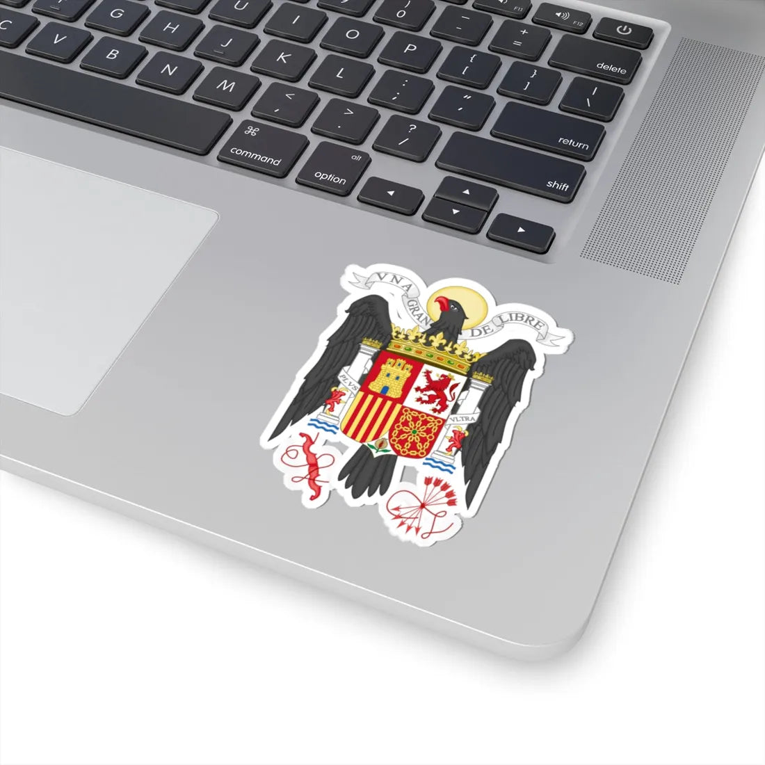 Coat of Arms of Spain 1939-1945-Bureaucratic Variant (Spain) (Coat of Arms) STICKER Vinyl Kiss-Cut Decal - The Sticker Space
