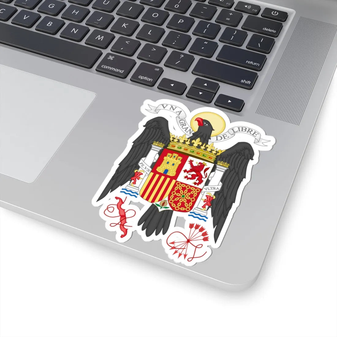 Coat of Arms of Spain 1939-1945-Bureaucratic Variant (Spain) (Coat of Arms) STICKER Vinyl Kiss-Cut Decal - The Sticker Space