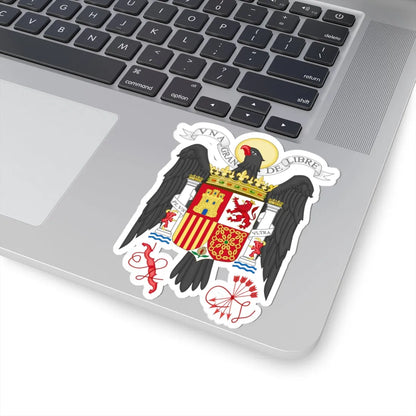 Coat of Arms of Spain 1939-1945-Bureaucratic Variant (Spain) (Coat of Arms) STICKER Vinyl Kiss-Cut Decal - The Sticker Space