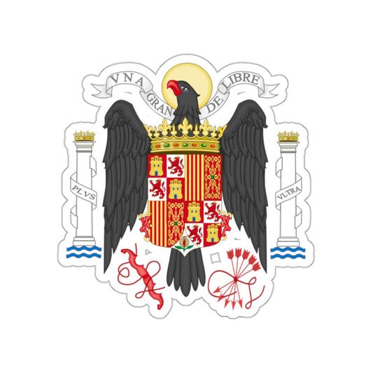 Coat of Arms of Spain (1939-1945) STICKER Vinyl Die-Cut Decal-White-The Sticker Space