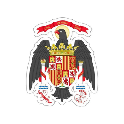 Coat of Arms of Spain (1977-1981) STICKER Vinyl Die-Cut Decal 5 Inch - The Sticker Space