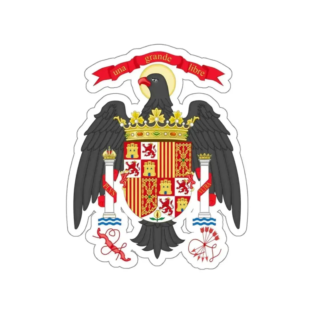 Coat of Arms of Spain (1977-1981) STICKER Vinyl Die-Cut Decal - The Sticker Space