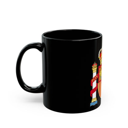 Coat of Arms of Spain - Black Coffee Mug-The Sticker Space