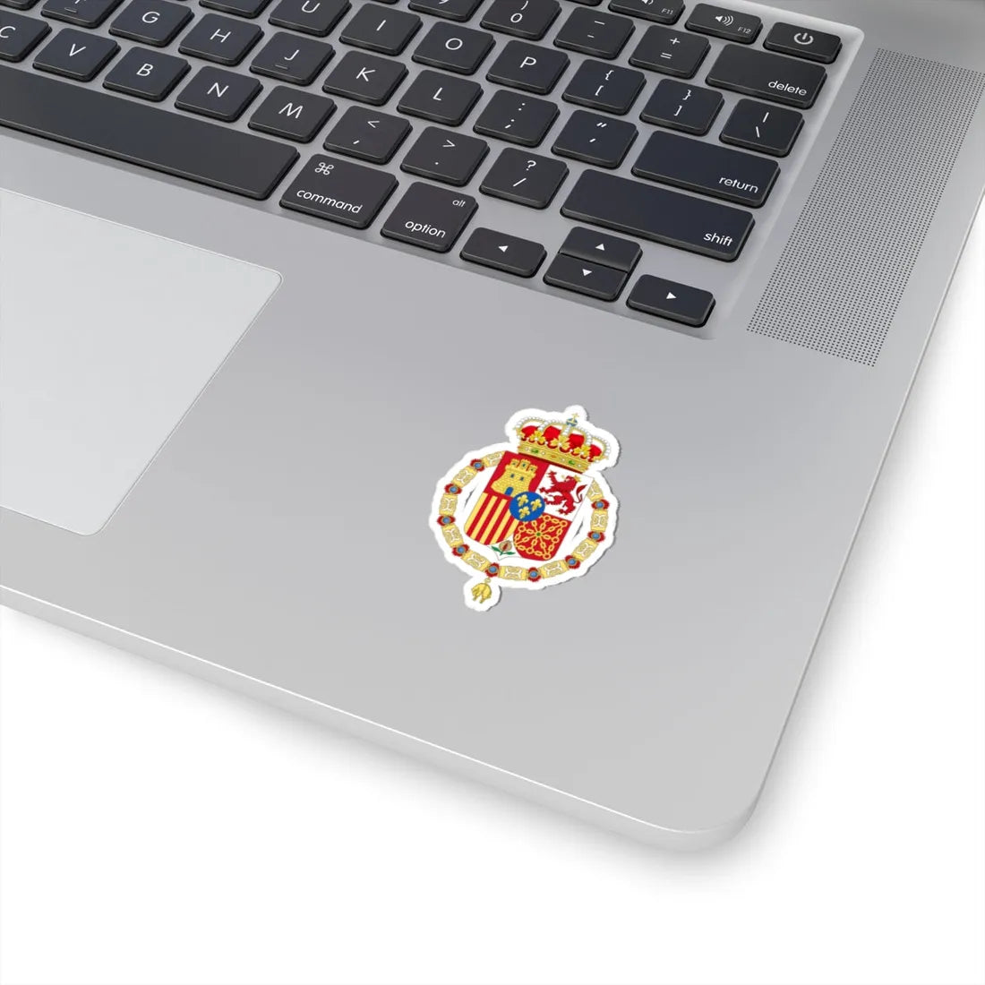Coat of Arms of Spain c.1883-1931 Golden Fleece Variant (Spain) (Coat of Arms) STICKER Vinyl Kiss-Cut Decal - The Sticker Space