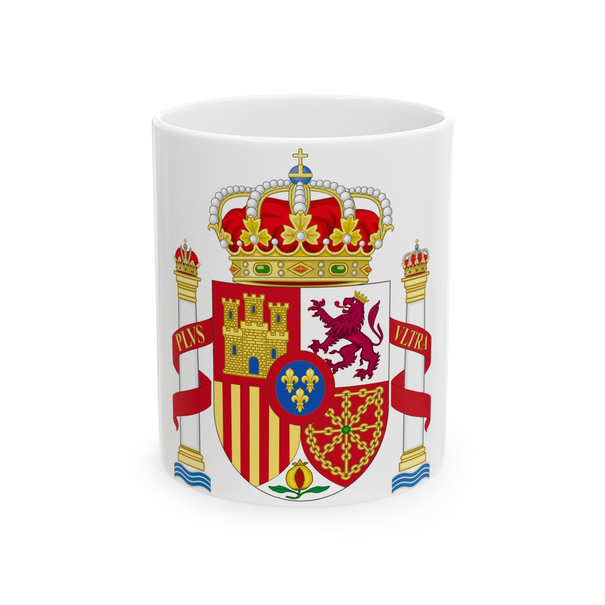 Coat of Arms of Spain - White Coffee Mug-11oz-The Sticker Space