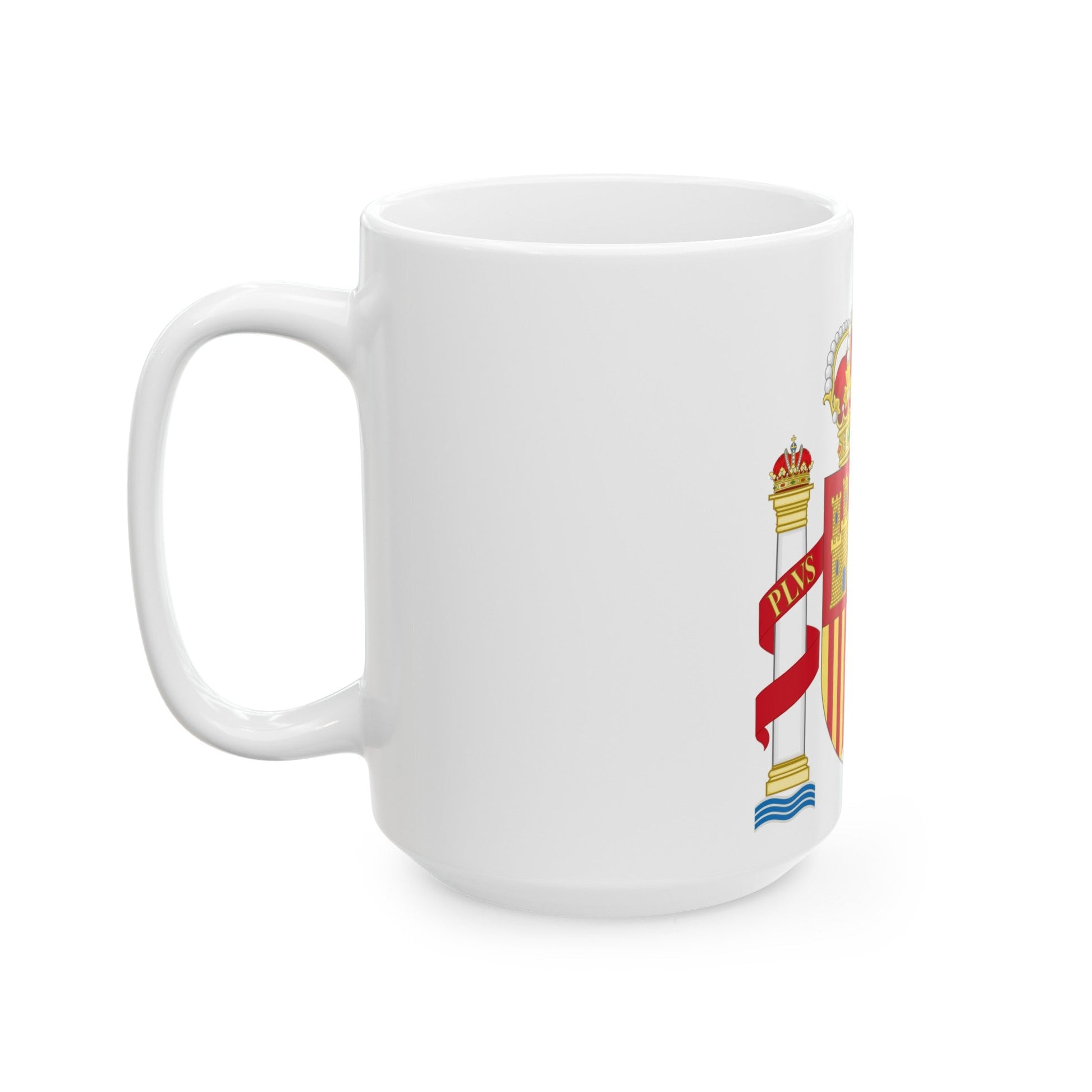 Coat of Arms of Spain - White Coffee Mug-The Sticker Space