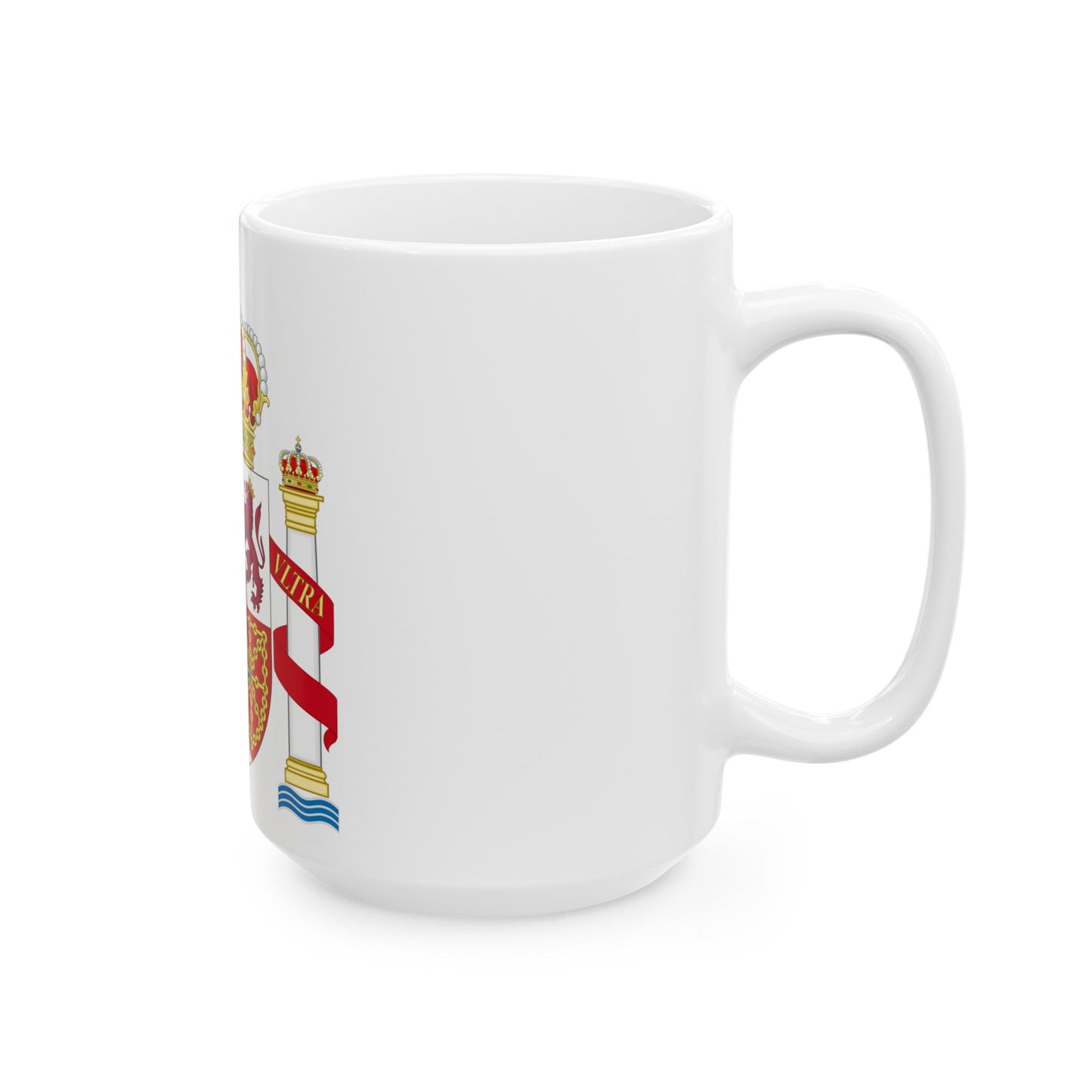 Coat of Arms of Spain - White Coffee Mug-The Sticker Space