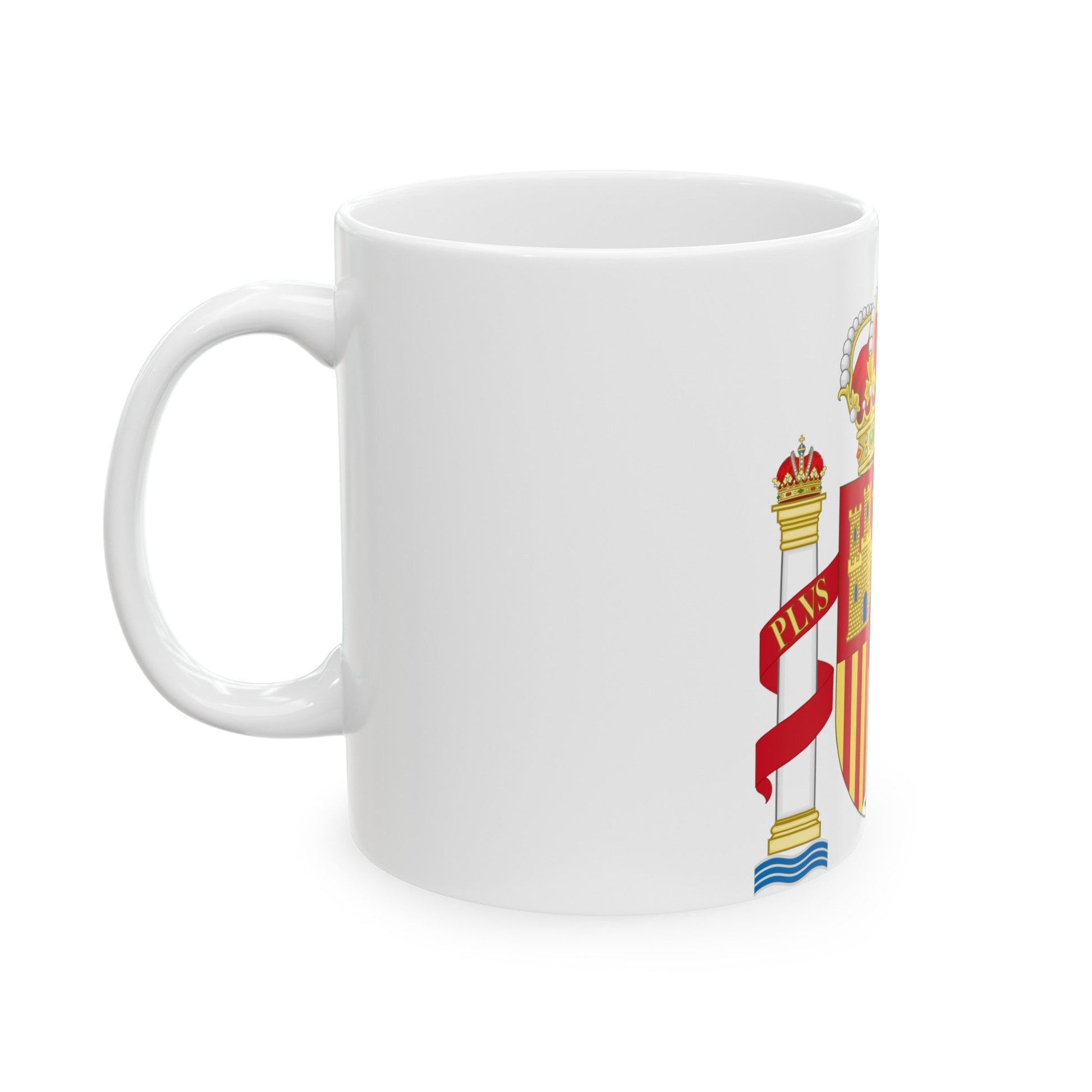 Coat of Arms of Spain - White Coffee Mug-The Sticker Space