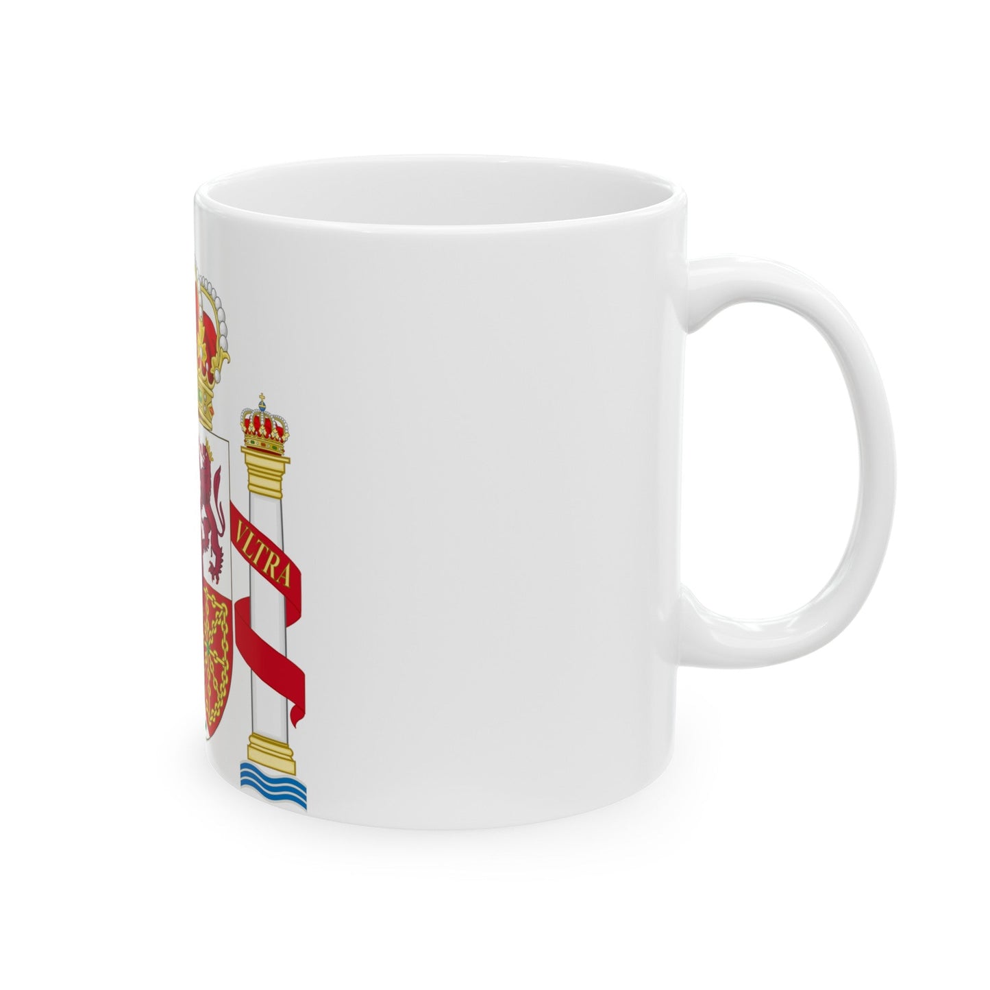 Coat of Arms of Spain - White Coffee Mug-The Sticker Space