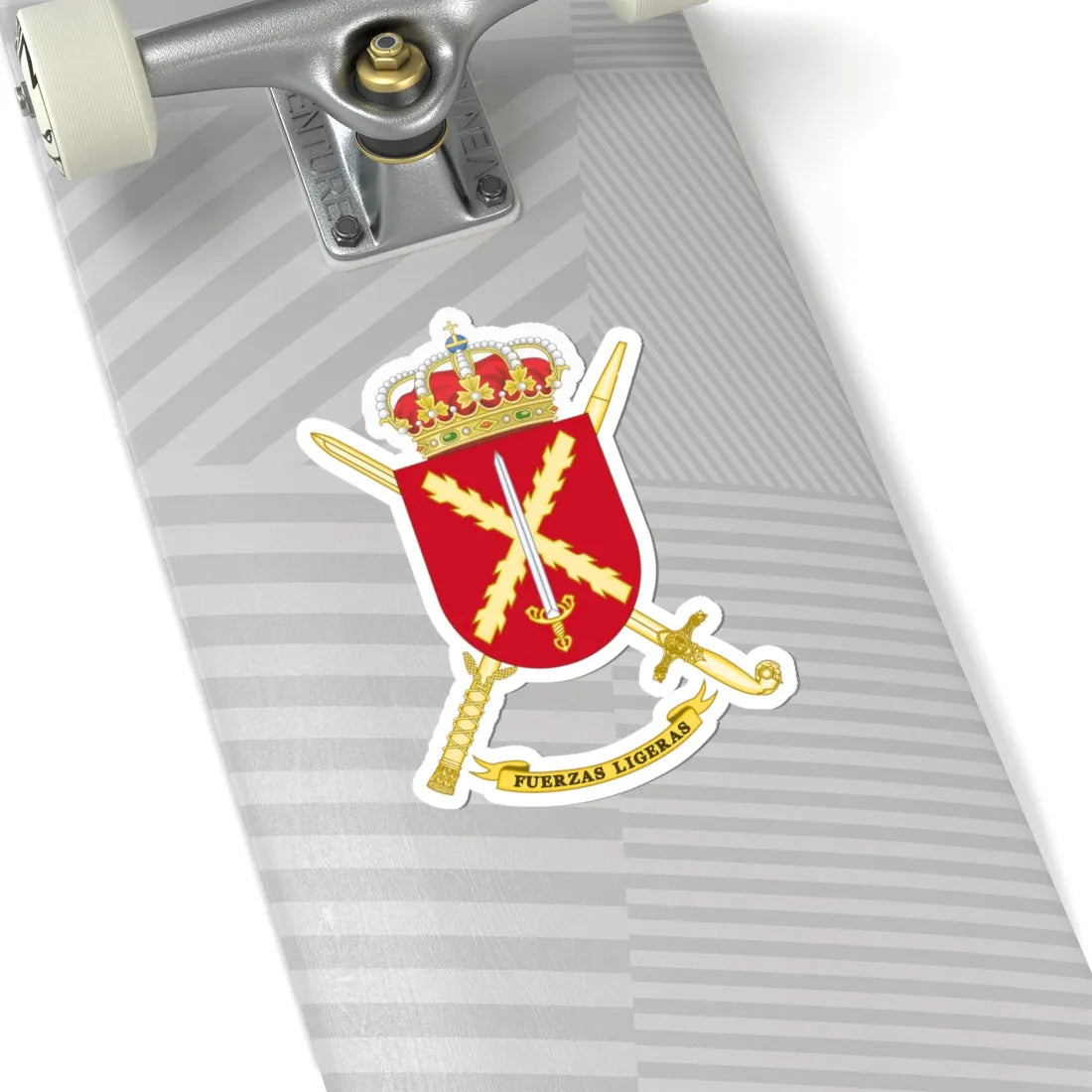 Coat of Arms of Spanish Army Light Forces (Spain) (Coat of Arms) STICKER Vinyl Kiss-Cut Decal - The Sticker Space