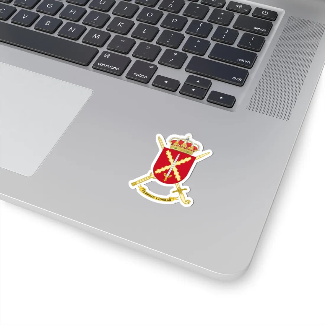 Coat of Arms of Spanish Army Light Forces (Spain) (Coat of Arms) STICKER Vinyl Kiss-Cut Decal - The Sticker Space