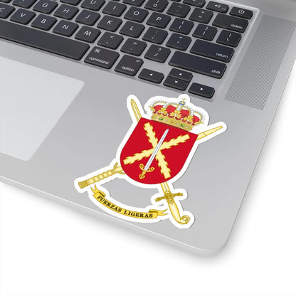 Coat of Arms of Spanish Army Light Forces (Spain) (Coat of Arms) STICKER Vinyl Kiss-Cut Decal - The Sticker Space