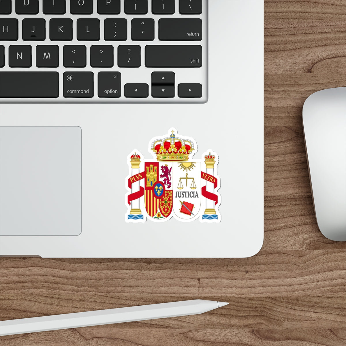 Coat of Arms of Spanish Judiciary Badges (Magistrates, Judges and Attorneys) STICKER Vinyl Die-Cut Decal-The Sticker Space