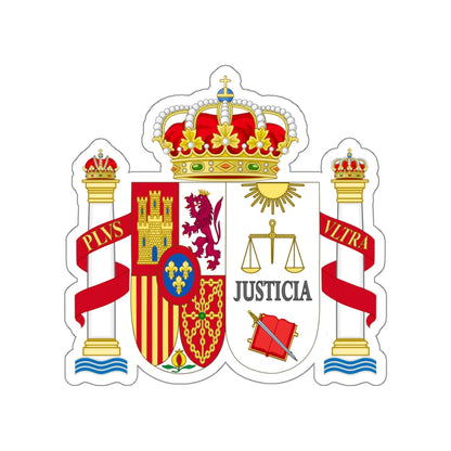 Coat of Arms of Spanish Judiciary Badges (Magistrates, Judges and Attorneys) STICKER Vinyl Die-Cut Decal-White-The Sticker Space