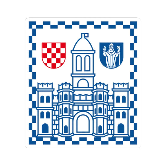 Coat of arms of Split (Croatia) (Coat of Arms) STICKER Vinyl Kiss-Cut Decal 2 Inch White - The Sticker Space