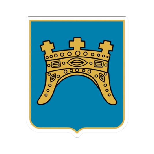 Coat of arms of Split-Dalmatia County (Croatia) (Coat of Arms) STICKER Vinyl Kiss-Cut Decal 2 Inch White - The Sticker Space