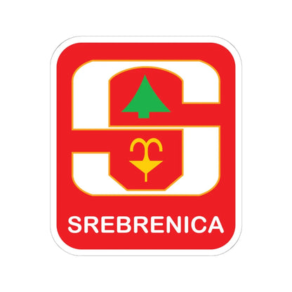 Coat of arms of Srebrenica (Bosnia and Herzegovina) (Coat of Arms) STICKER Vinyl Kiss-Cut Decal 6 Inch White - The Sticker Space