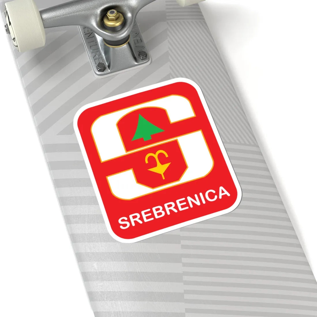 Coat of arms of Srebrenica (Bosnia and Herzegovina) (Coat of Arms) STICKER Vinyl Kiss-Cut Decal - The Sticker Space