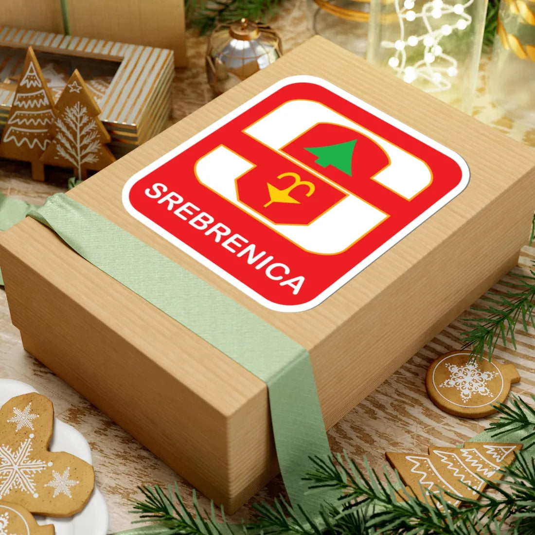 Coat of arms of Srebrenica (Bosnia and Herzegovina) (Coat of Arms) STICKER Vinyl Kiss-Cut Decal - The Sticker Space