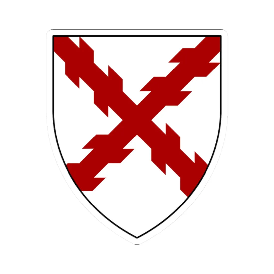 Coat of arms of St Austell (England) (Coat of Arms) STICKER Vinyl Kiss-Cut Decal 2 Inch White - The Sticker Space