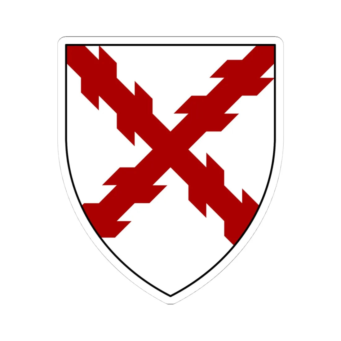 Coat of arms of St Austell (England) (Coat of Arms) STICKER Vinyl Kiss-Cut Decal 4 Inch White - The Sticker Space