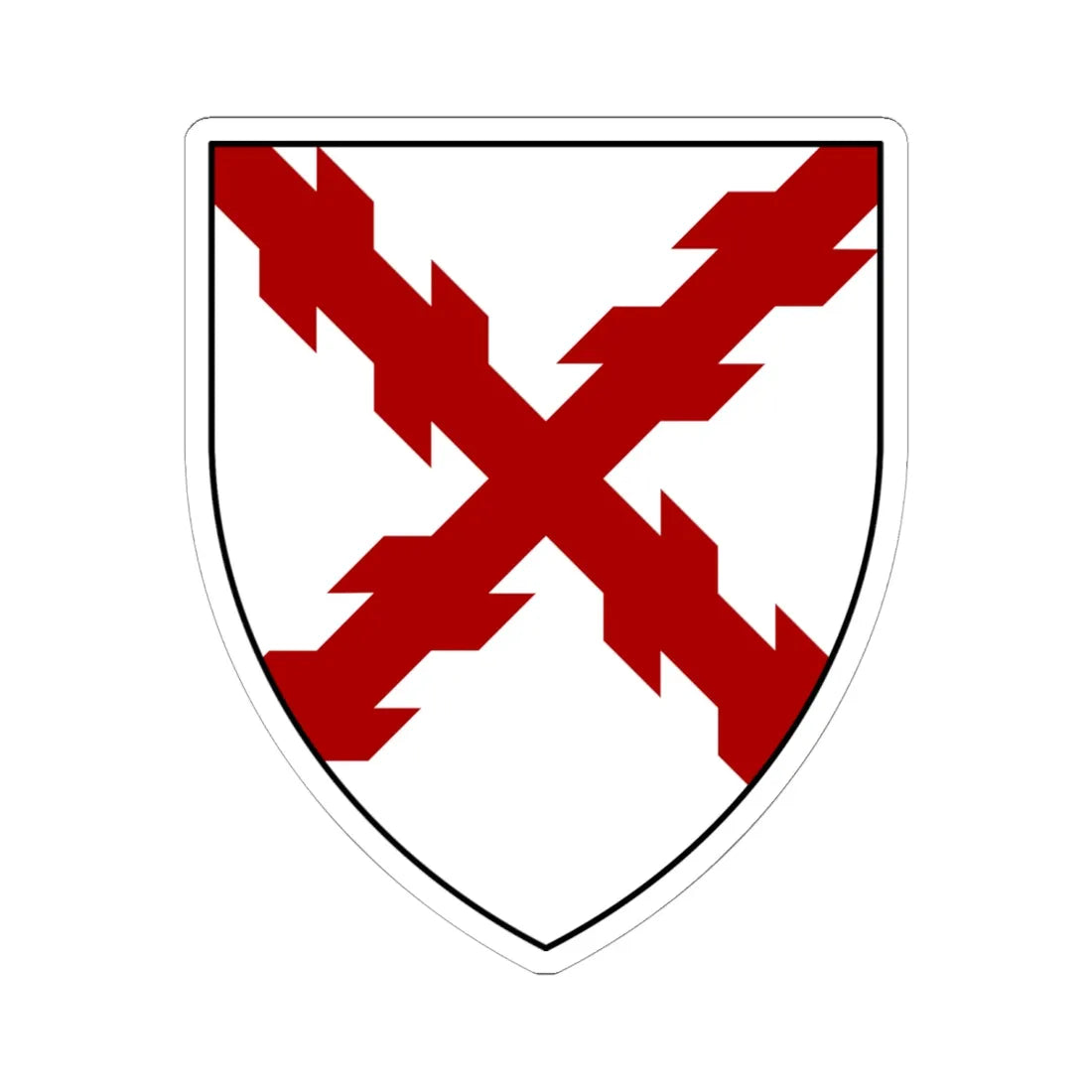 Coat of arms of St Austell (England) (Coat of Arms) STICKER Vinyl Kiss-Cut Decal 6 Inch White - The Sticker Space