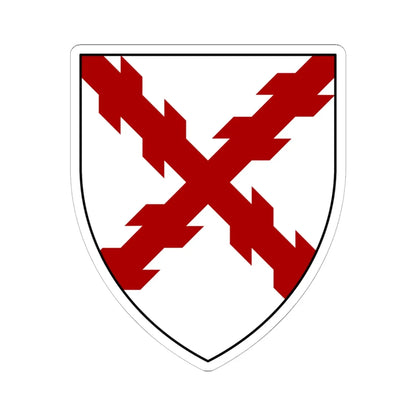 Coat of arms of St Austell (England) (Coat of Arms) STICKER Vinyl Kiss-Cut Decal 6 Inch White - The Sticker Space